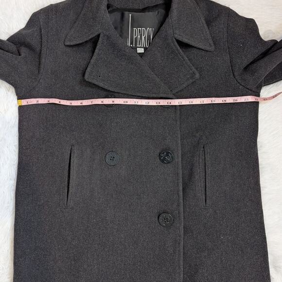 J. Percy Double Breasted Peacoat Gray Size 10 - Picture 9 of 16